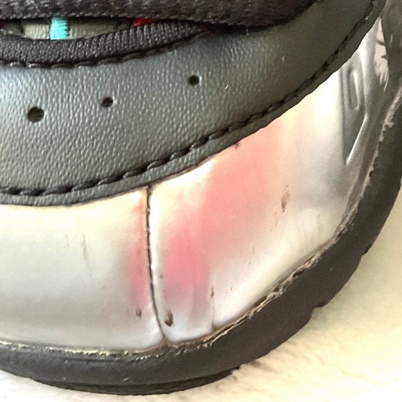 Nike Little Posite One PS Metallic Silver Dusty Cactus Kids Foamposite Sz 13C - Picture 13 of 14